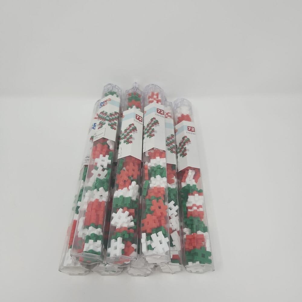Hashtag Building Blocks Christmas Colors Red White Green Set of 8